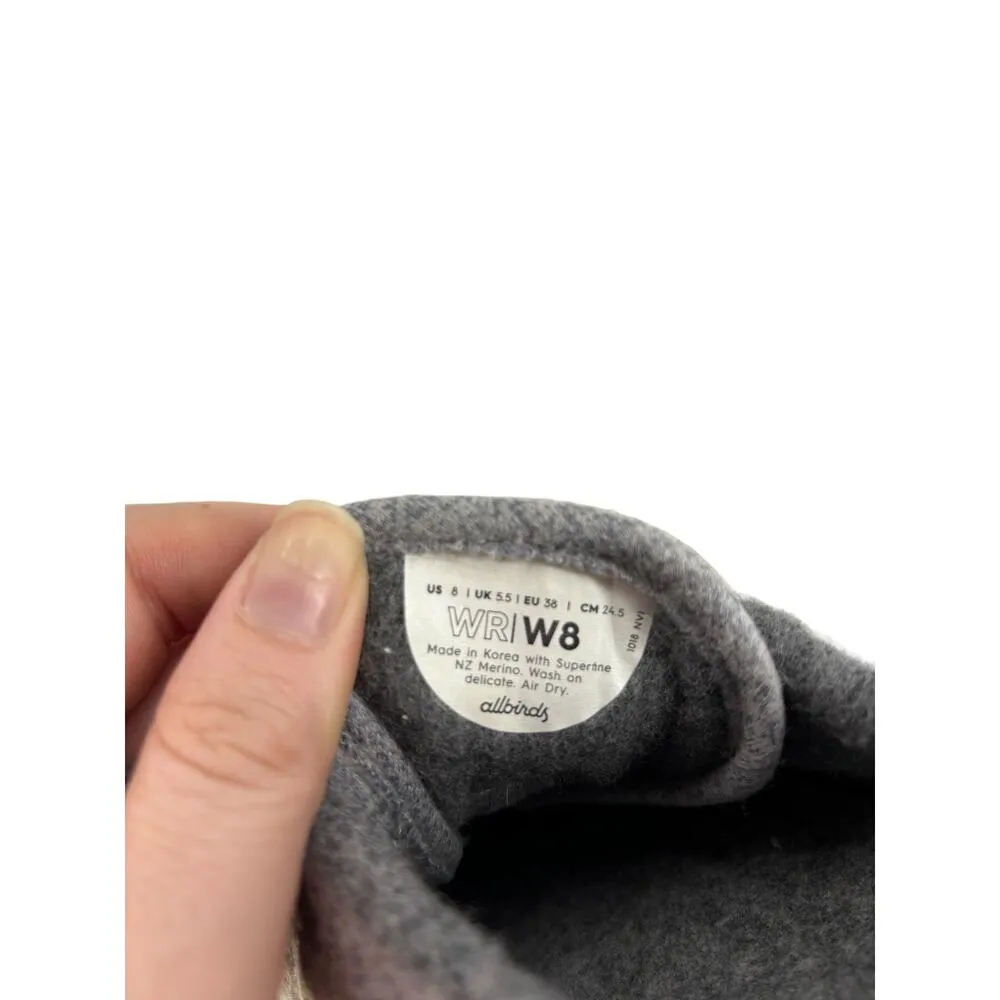 Allbirds Sneakers Womens 8 Merino Wool Runners Shoes Gray Lace Up Comfort Casual - Image 8