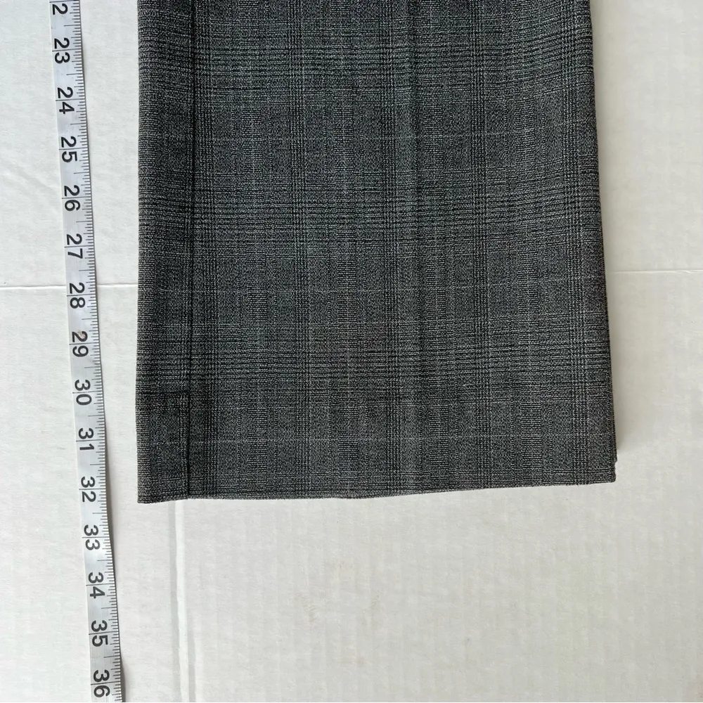 modern fit trousers in charcoal gray plaid size 4 - Image 14