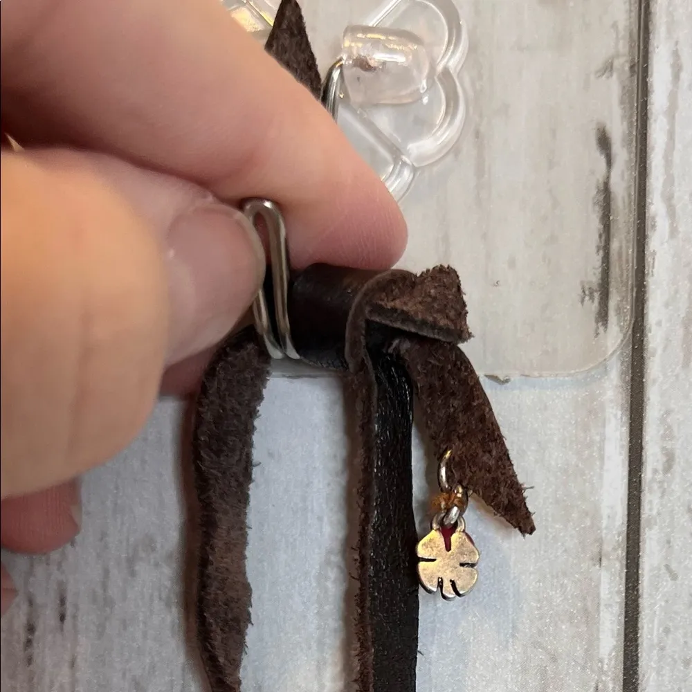 Lucky Brand 3 Strand Leather Chain Necklace - Image 6