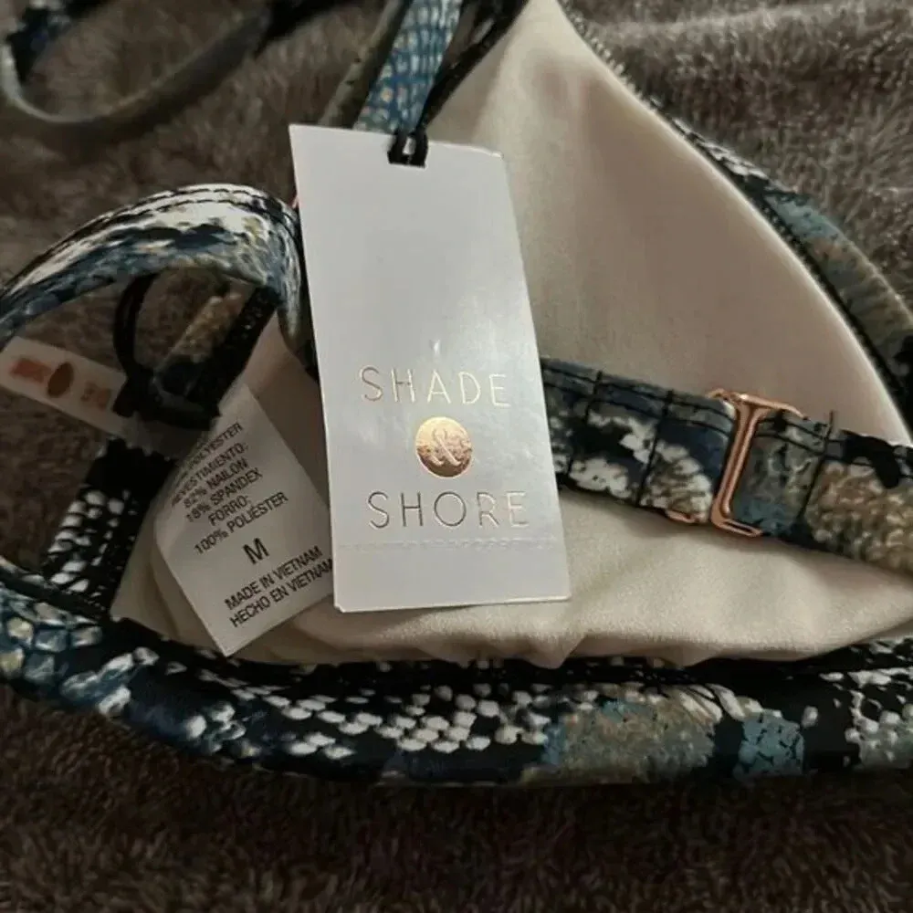 SHADE & Shore Animal Print NWT Size Medium Bikini Top‎ - Image 6