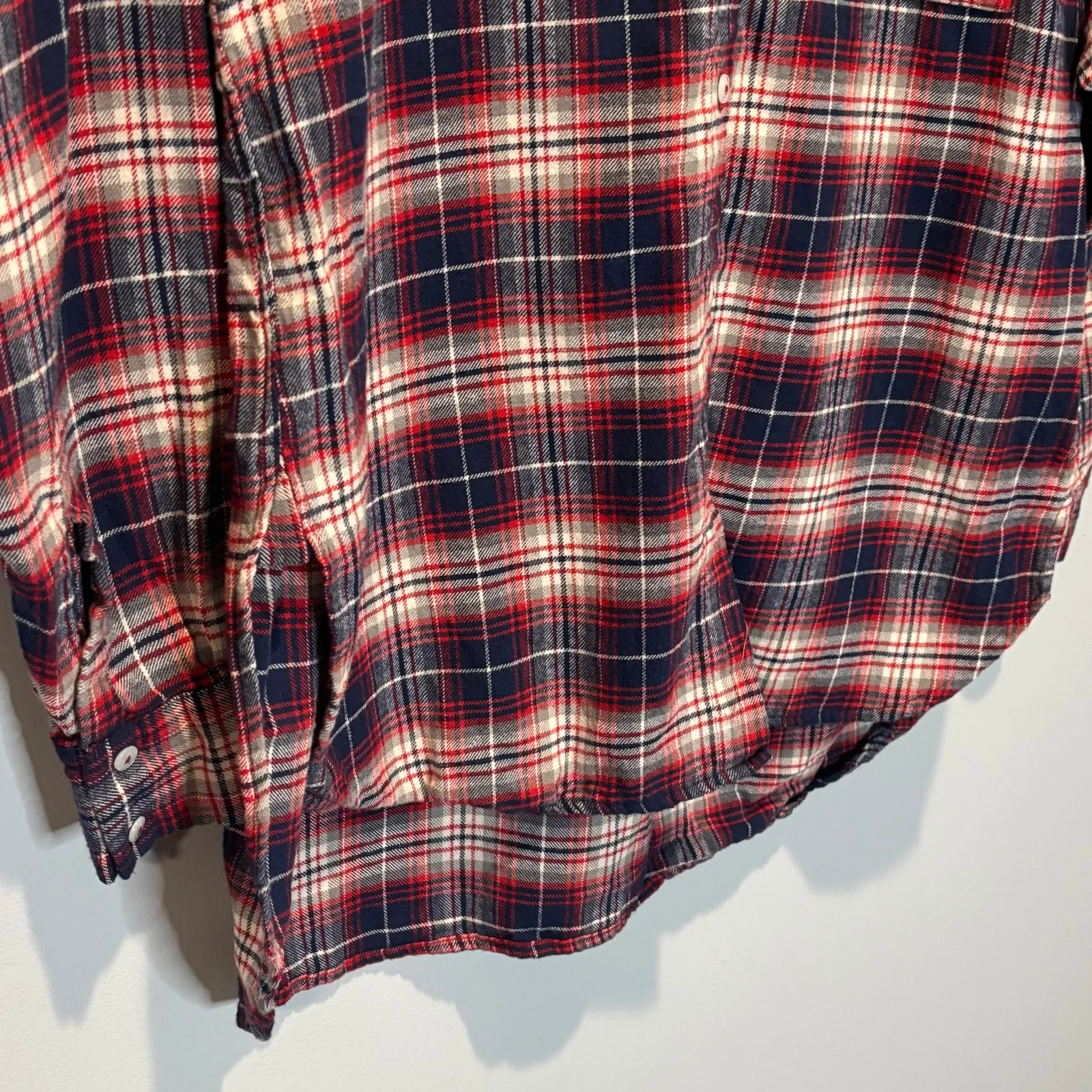 A Shirt Thing Plaid Oversized Flannel Button Down Shirt - Image 3