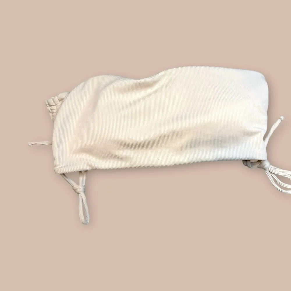 Beige Strapless Bikini Set | Size M - Image 2