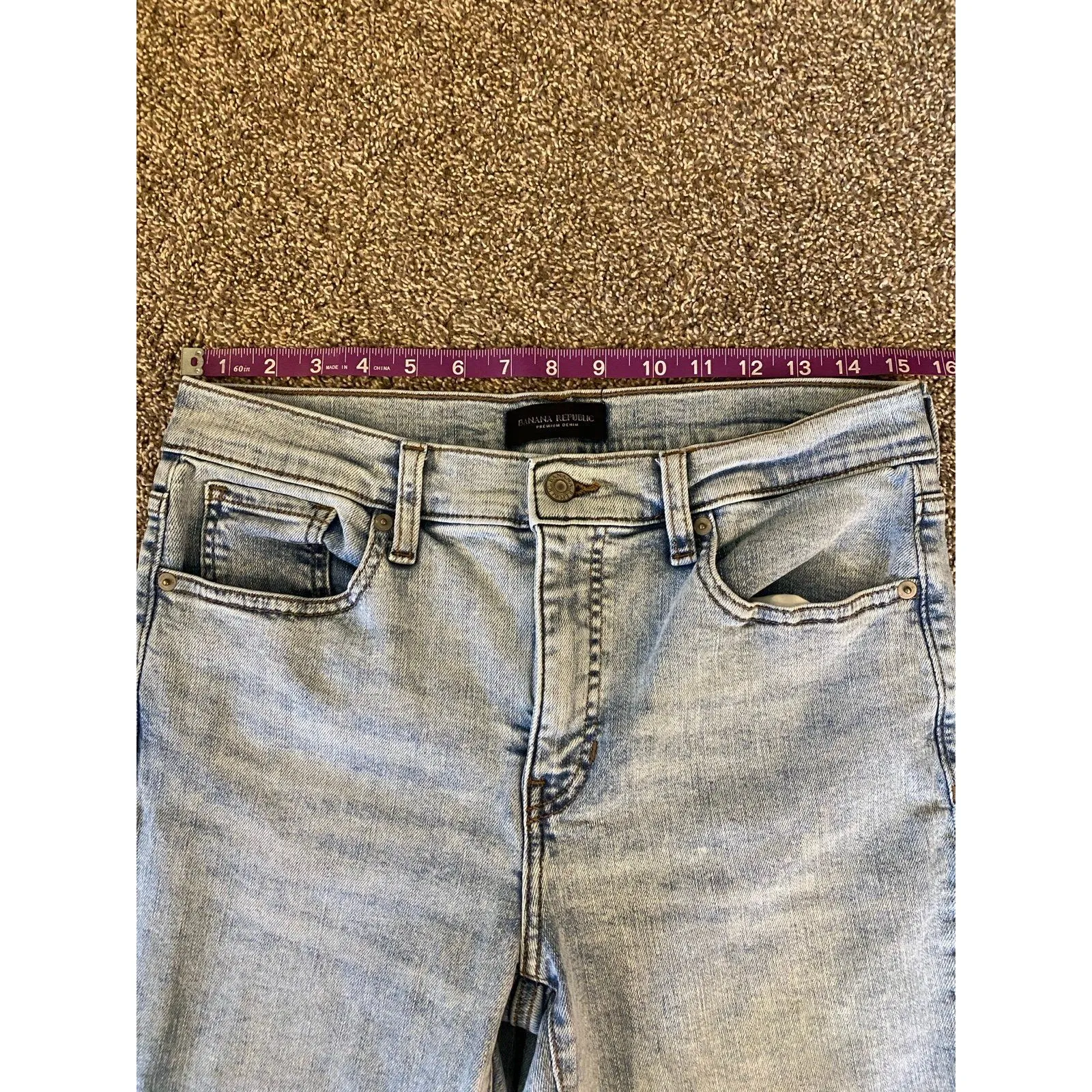 Banana Republic Washwell High Rise Straight Crop Jeans Size 28 - Image 3