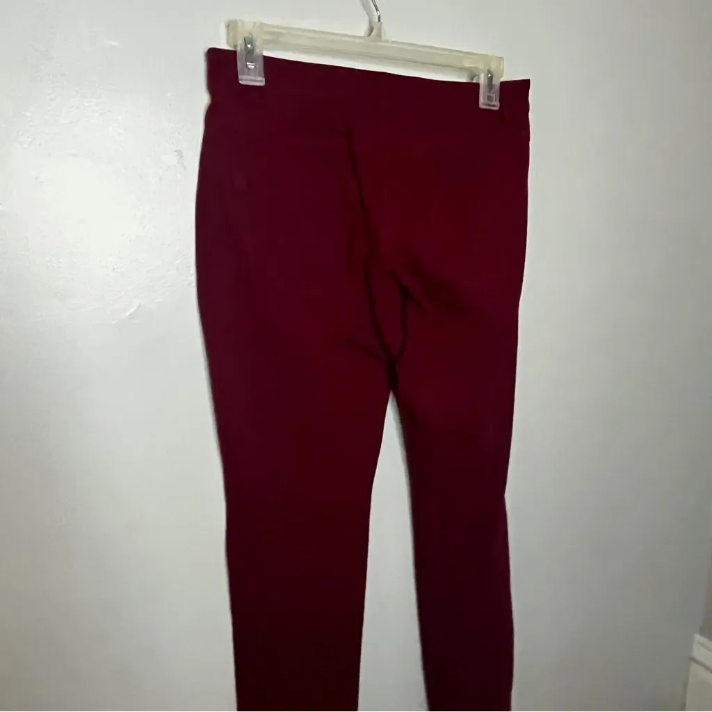 Women's Burgundy Skinny Pants Red Size 6 - Image 6