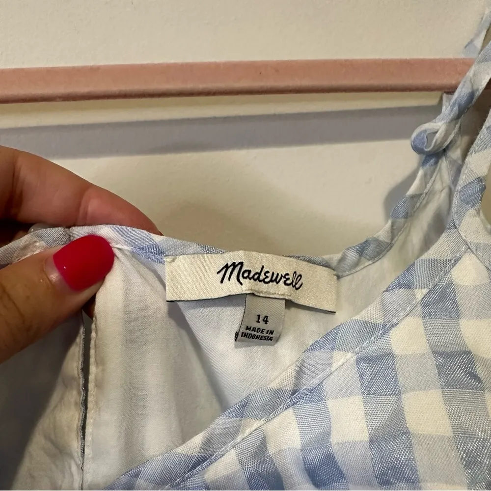 madewell gingham dress size 14 - Image 3