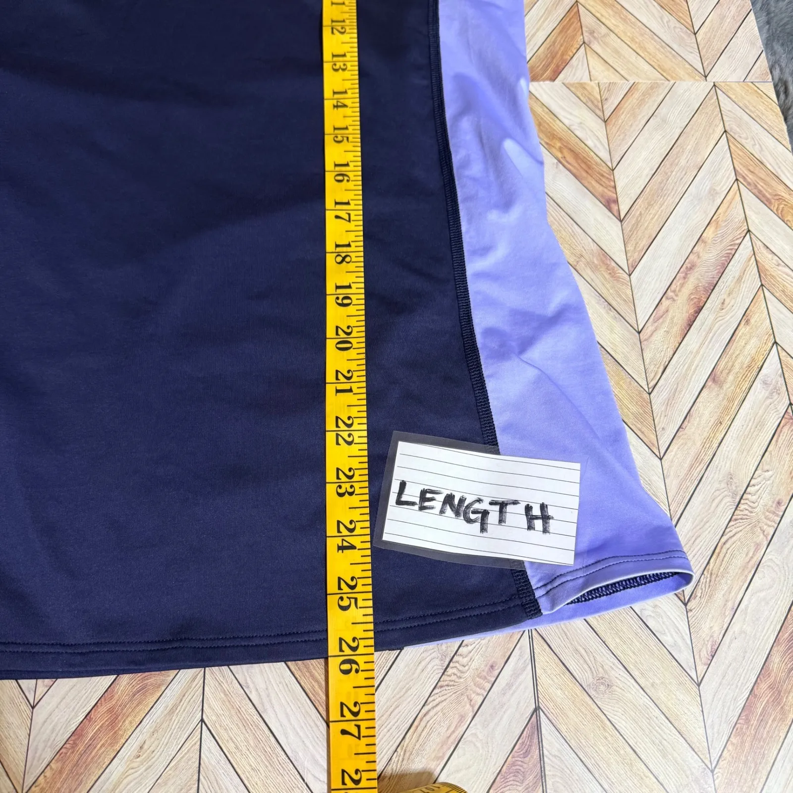 Patagonia Micro Swell Rashguard Short Sleeve Navy Lilac UPF Sun Protection Lg - Image 11