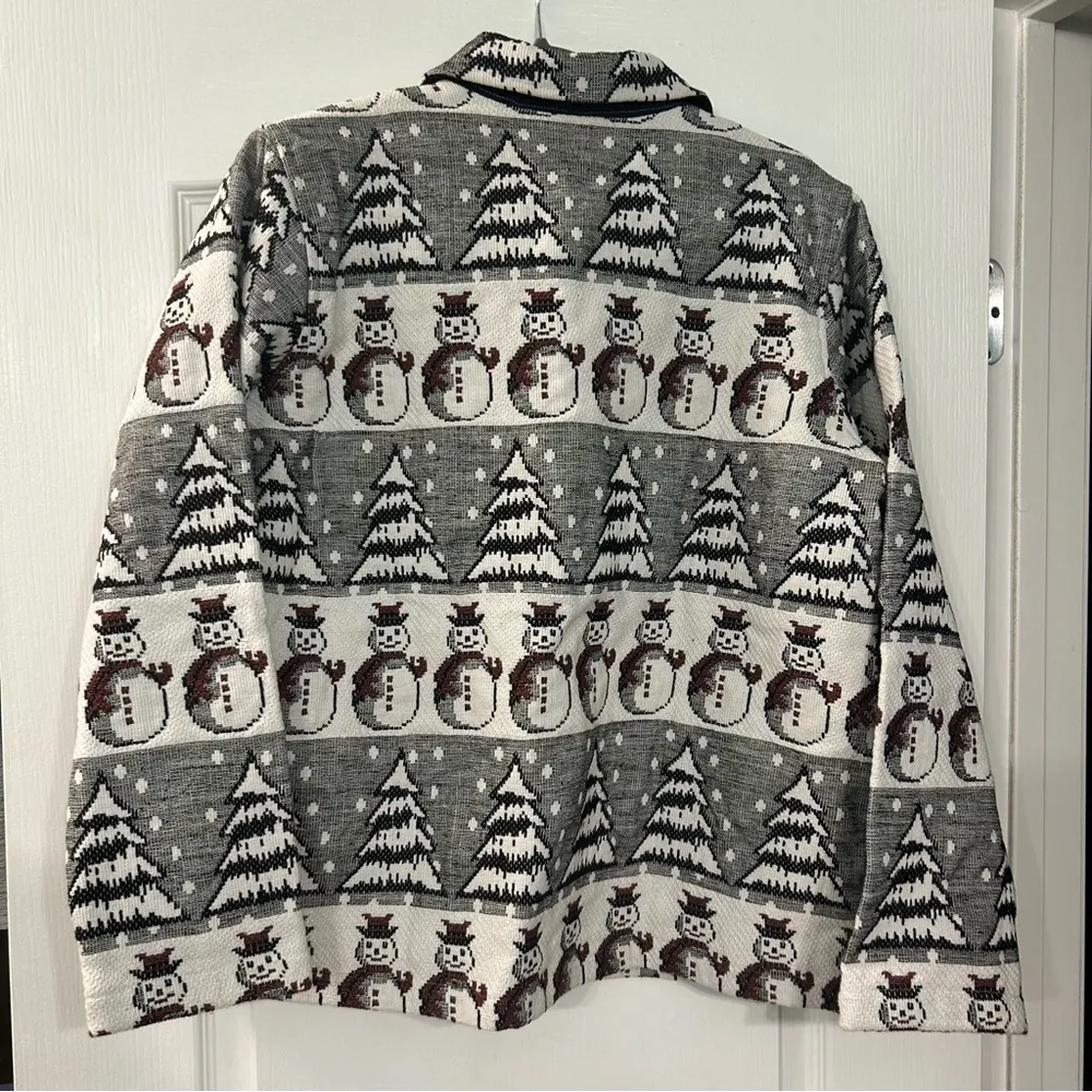 Vintage Bedford Fair Lifestyles NEW ladies embellished snowman Winter Jacket L Size L - Image 7