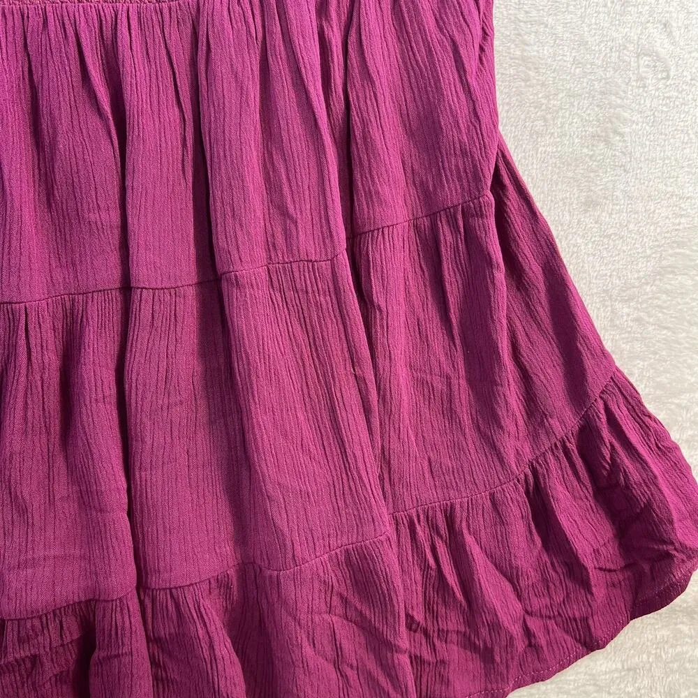 Torrid Plus 2X Top Knit Crinkle Gauze Off The Shoulder Smocked Bodice Blouse - Image 6