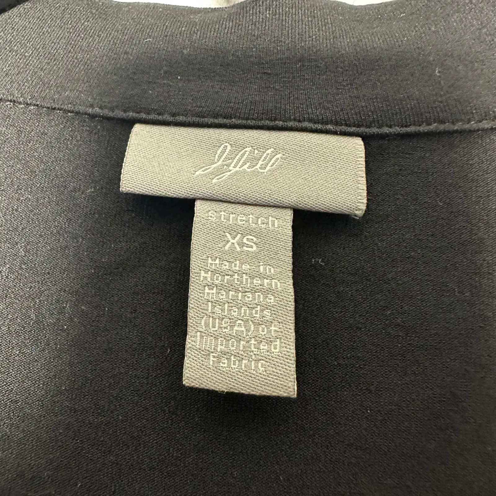 JJill Black Stretch Collar Button Front shirt Jacket XS - Image 3