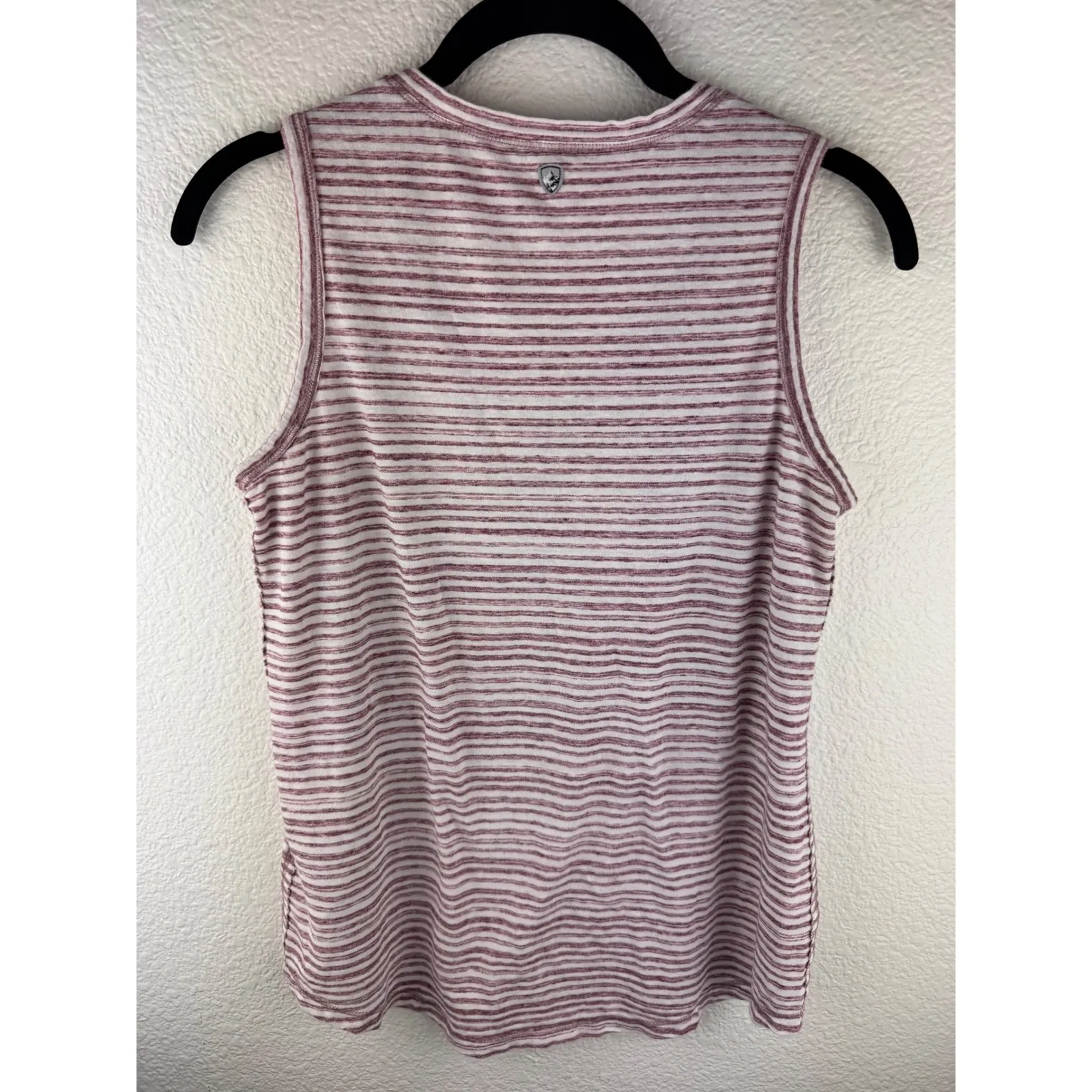 KUHL Womens Striped V Neck Sleeveless Tank Top Size S Athletic Athleisure - Image 3