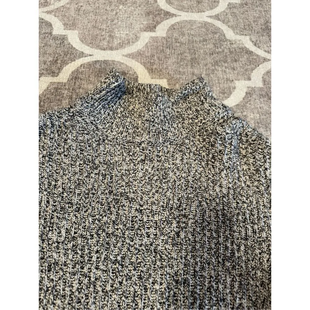 H&M wool blend mock neck oversized cable knit sweater size xs - Image 4