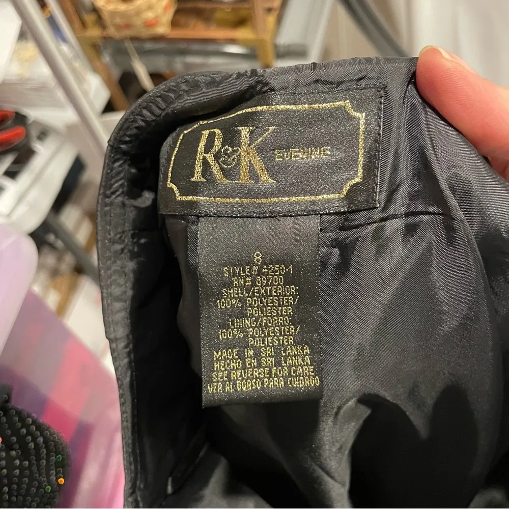 Y2K R&K Evening full maxi duster skirt magical gypsy goth mermaid boho NWT black Size 8 - Image 4