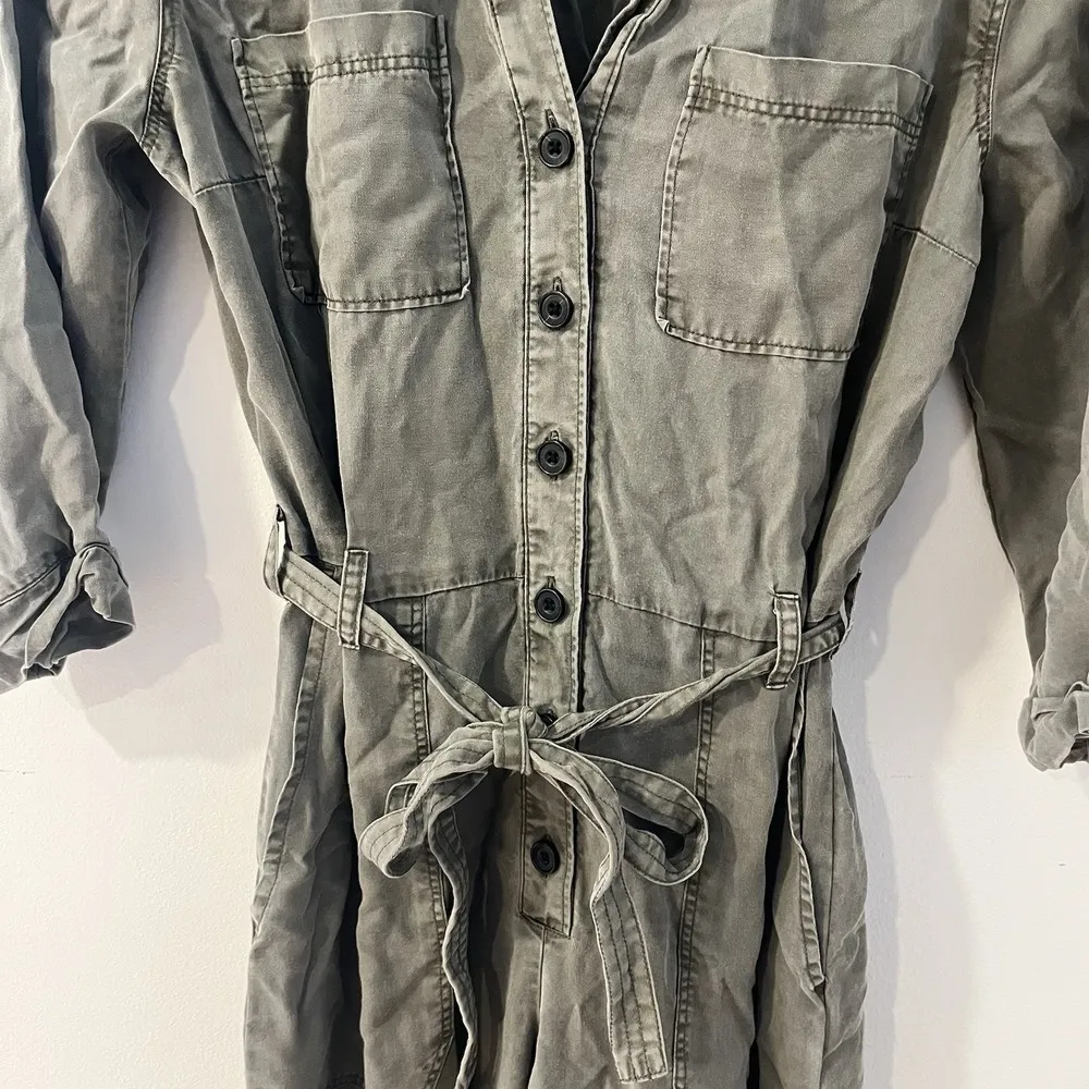 Abercrombie & Fitch Olive Green Utility Jumpsuit Size Small - Image 5