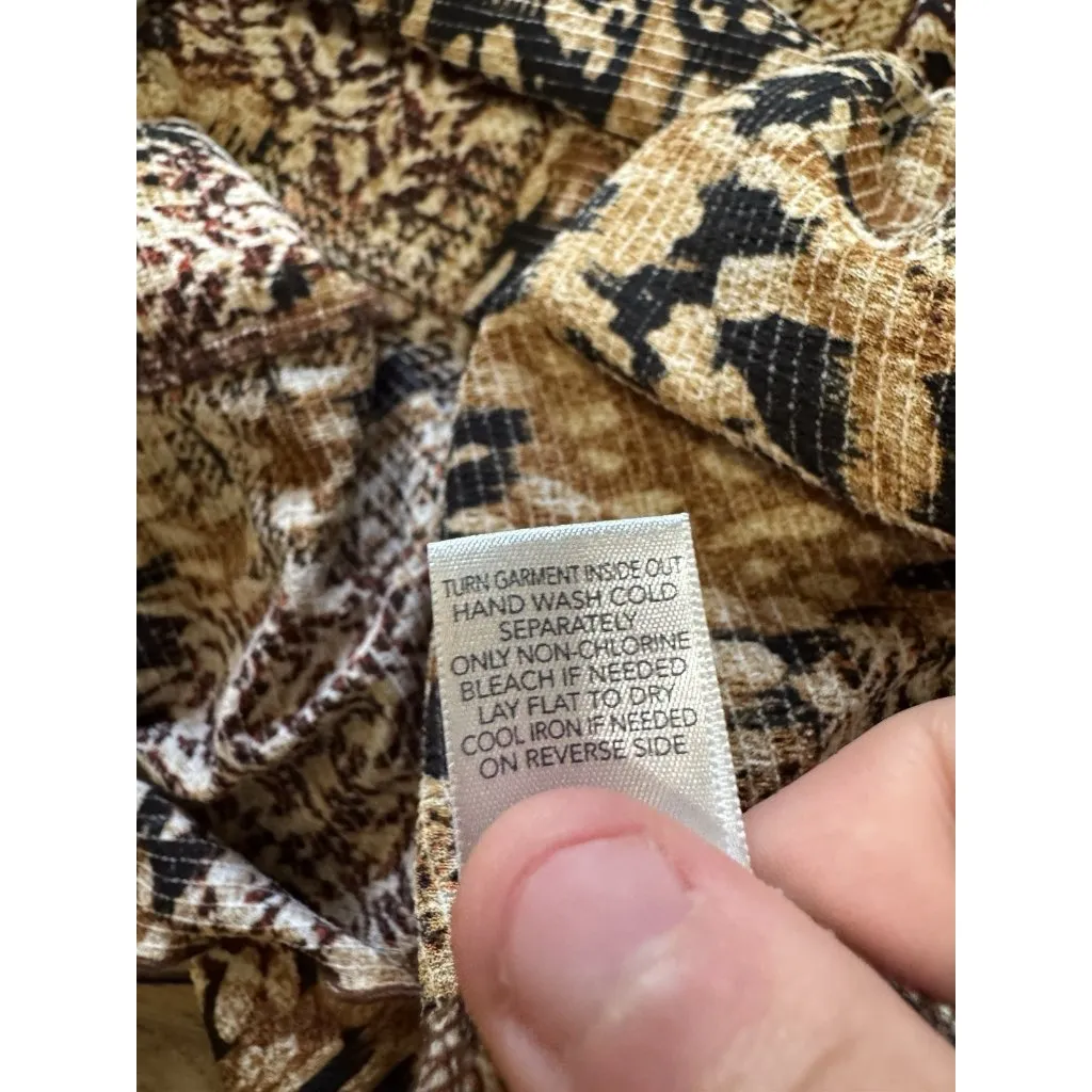 Christopher & Banks Women Sleeveless Blouse Size‎ L Artsy Classic City Fall - Image 7