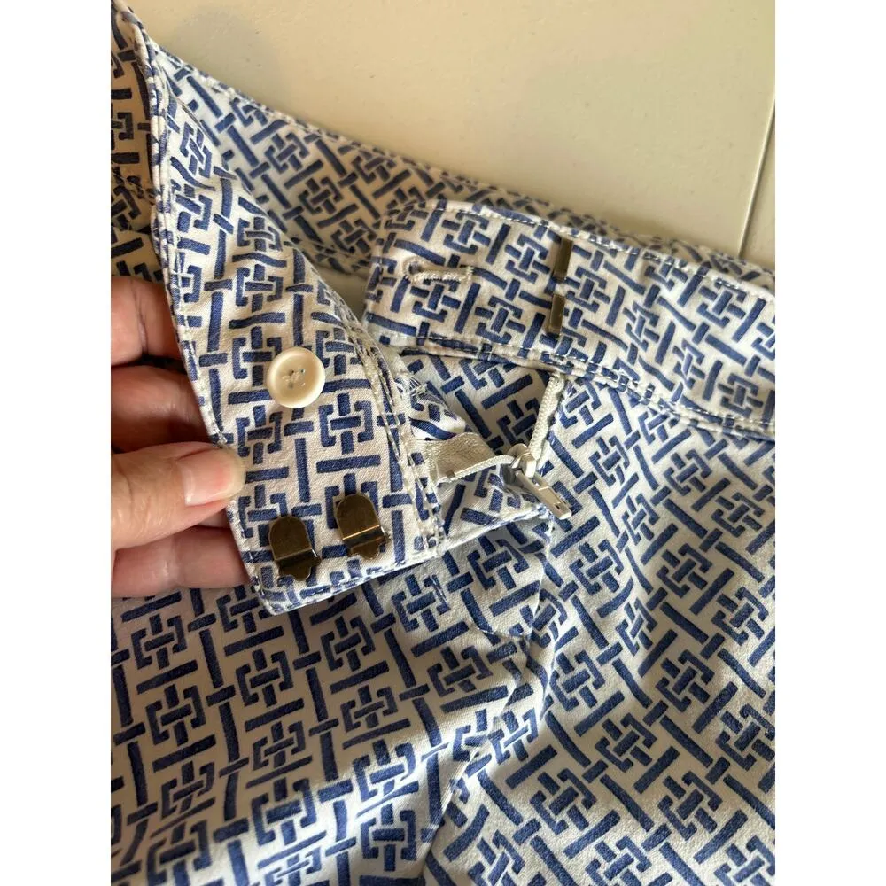 The Limited royal tiles blue and white classic shorts size 6 - Image 7