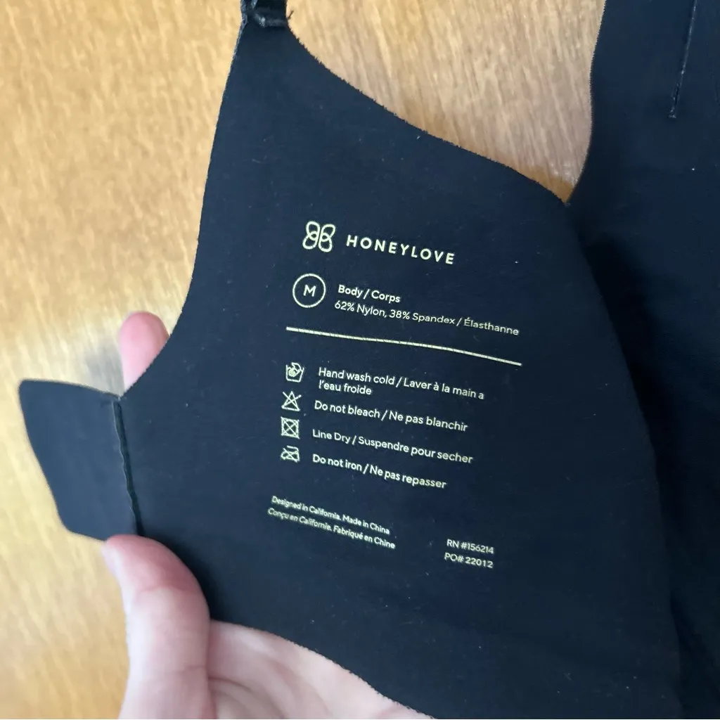 Honeylove Silhouette Bra in Vamp Black Velvet Size Medium 36B 36C - Image 8