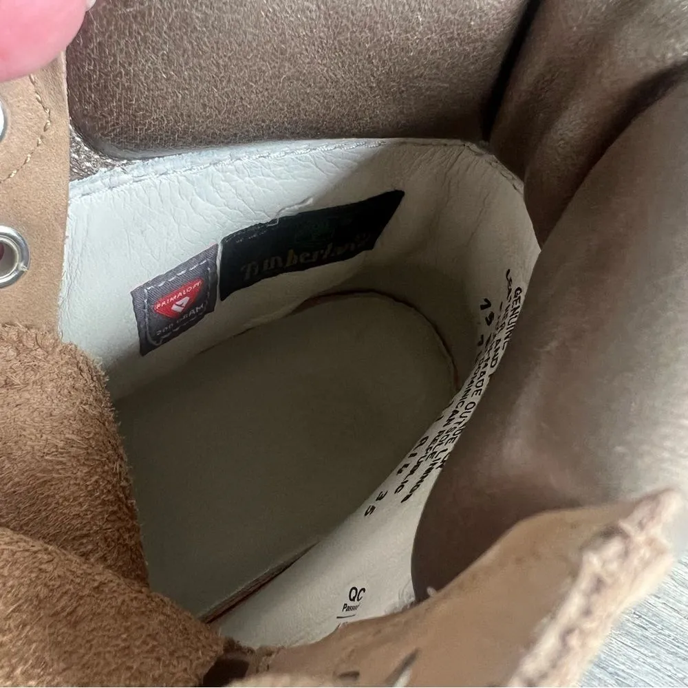 Timberland Classic 6” Premium Satin Taupe Boots Size 7.5 Anti-fatigue Lace Up - Image 13