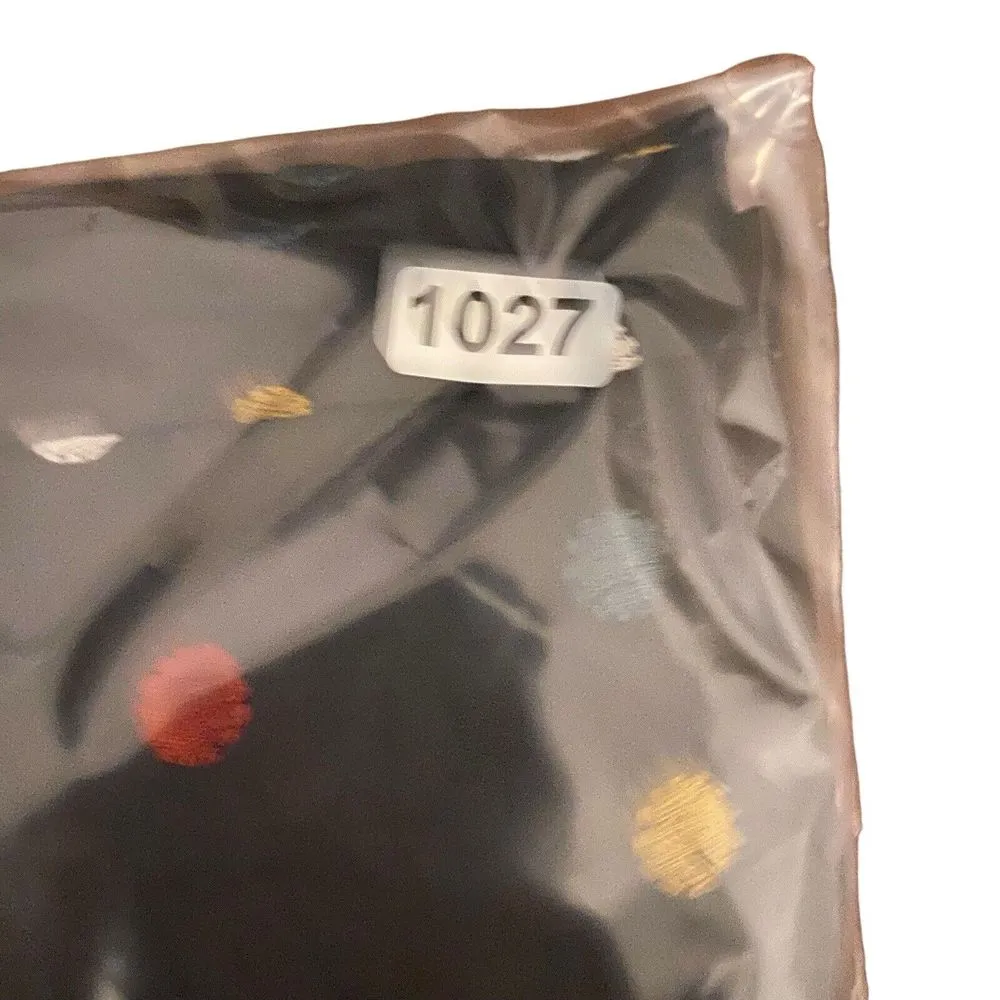 Sundance Black  A Line Embroidered Multicolored‎ Polka Dots Skirt Women's Size 6 - Image 6