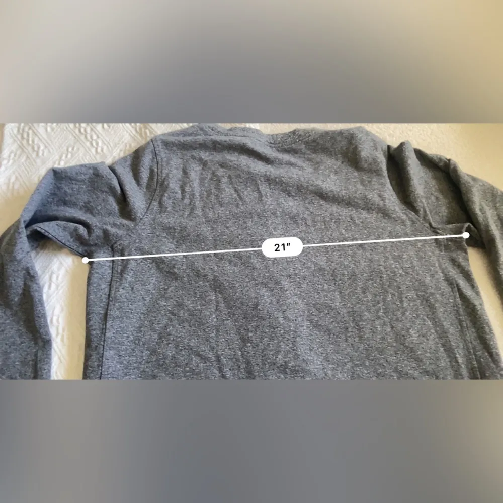 Cropped Crewneck Lightweight Pullover Gray 6 - Image 8