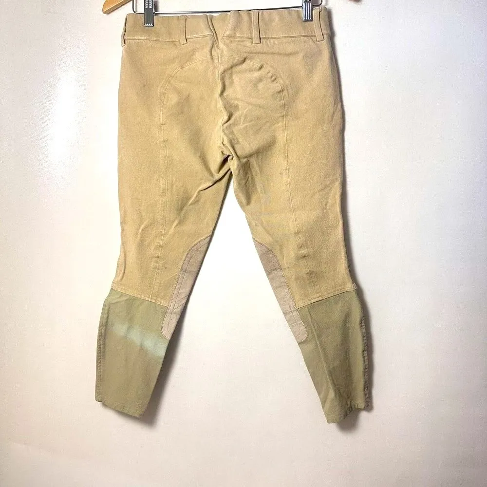 Ariat Pants Women 28R Khaki Tan Heritage Equestrian Horse Back Riding Br… - Image 3