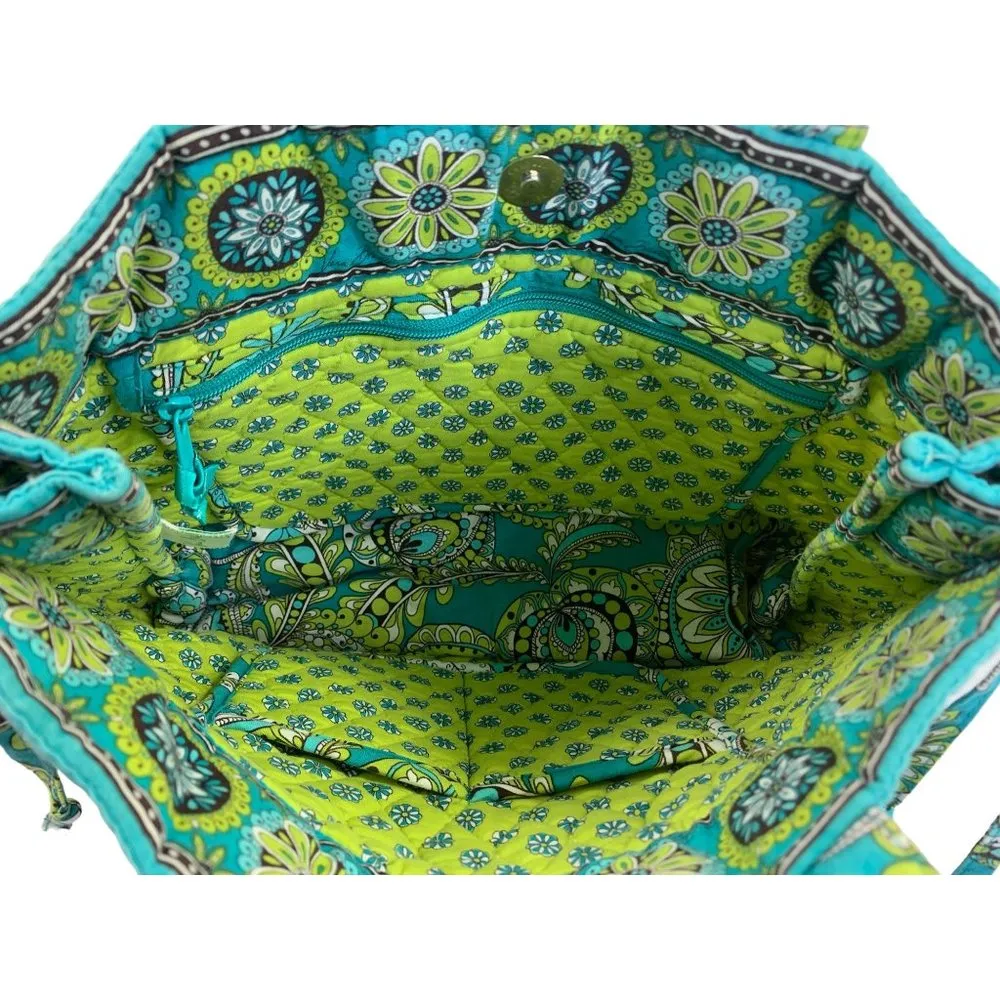 Vera Bradley Women's Turquoise Design Cloth Purse - Image 4