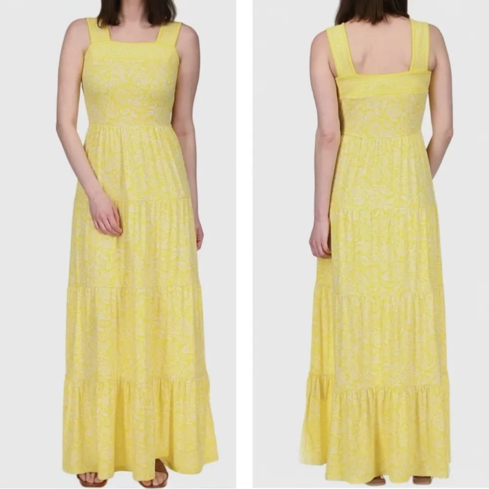 Michael Kors Tiered Floral Maxi Sundress Crepe Jersey Stretch - Image 11