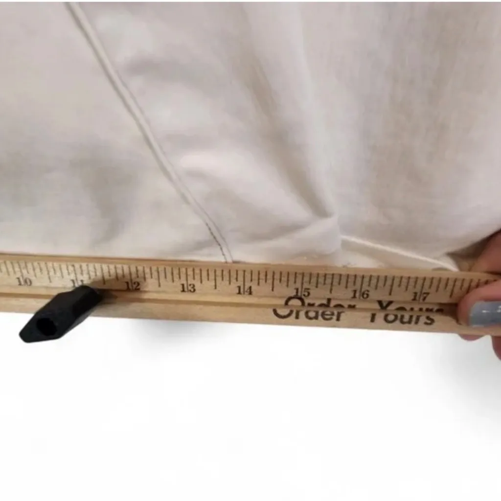 WE FLOAT, FREE PEOPLE IVORY BELLBOTTOMS, SIZE 24", EUC - Image 8