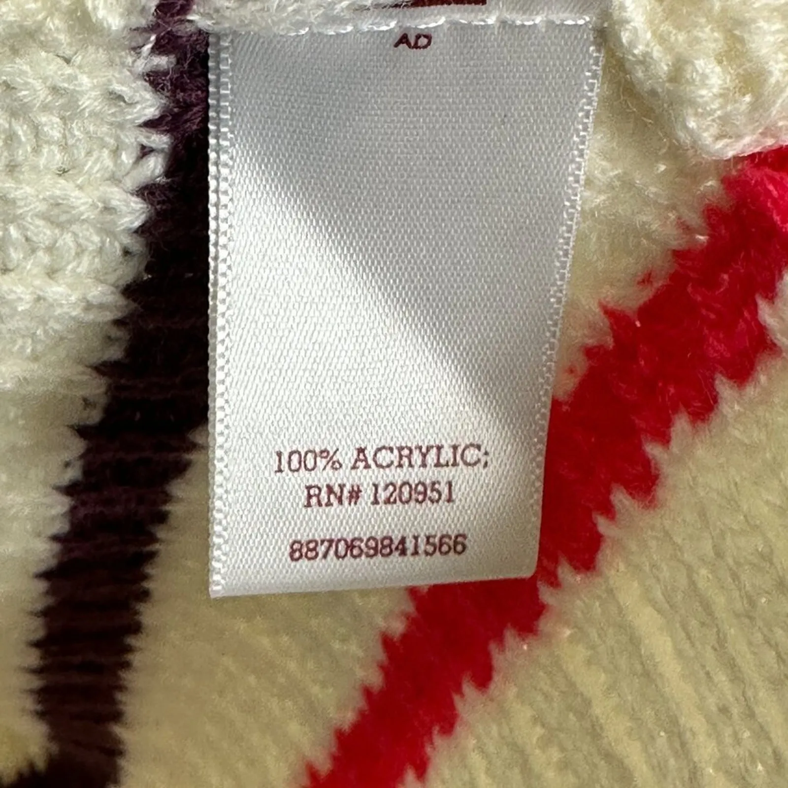 NWT SO Sweater Womens S Multicolor Striped Lace Up Crew Neck Knit Cozy Preppy - Image 6