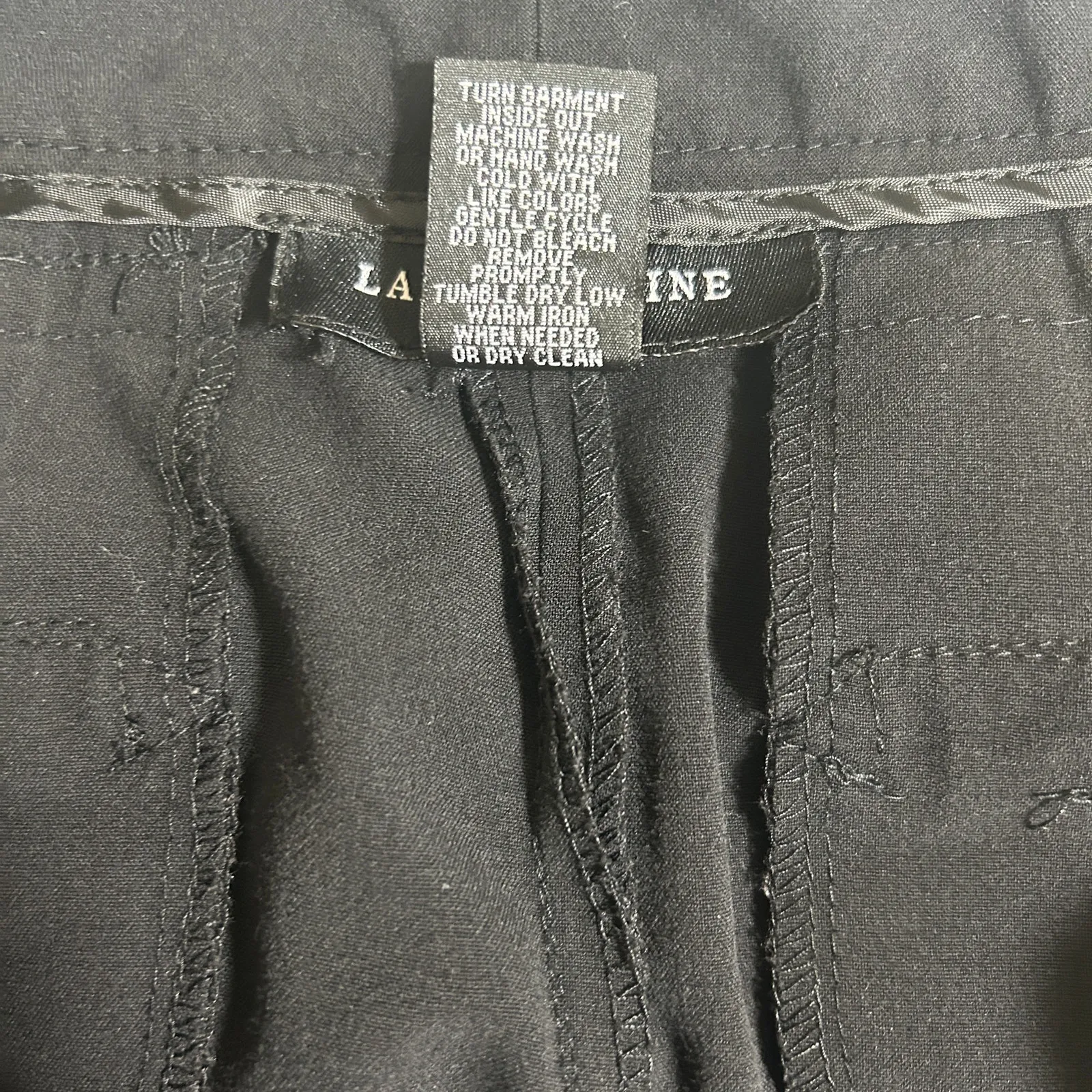 Larry Levine Women Pants 10 Black Classic Business Casual Stretch‎ Minimalistic - Image 8