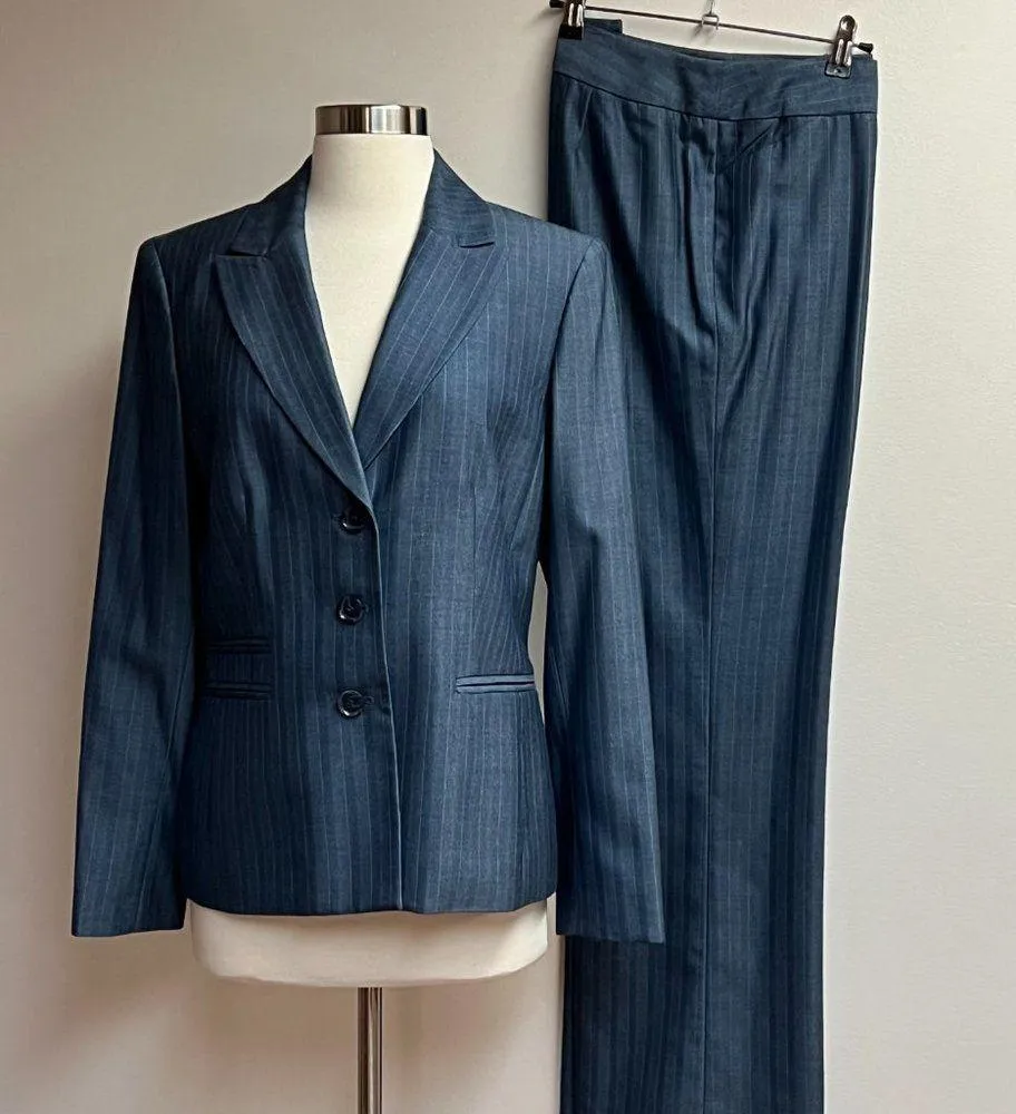 Jones New York Pinstripe Pant Suit - Image 7