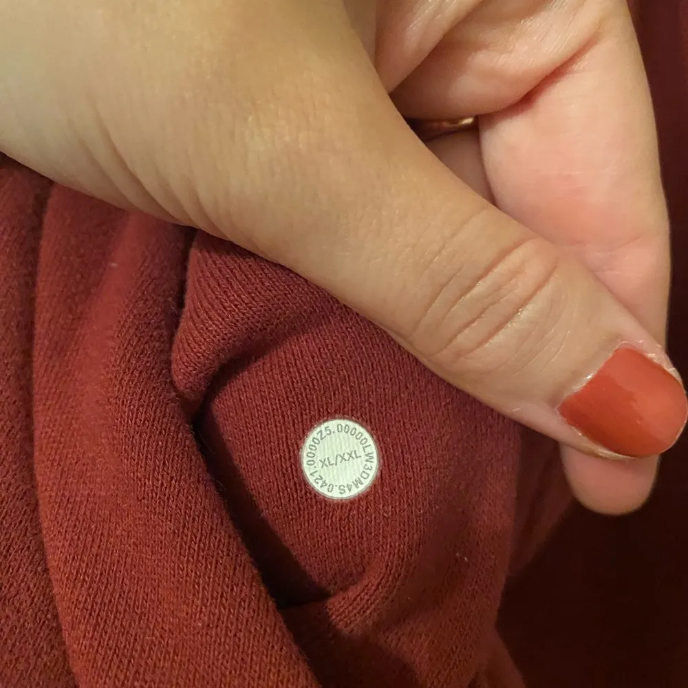 Lululemon Scuba Oversized Half-Zip Hoodie - XL/XXL - Red Merlot - Image 3