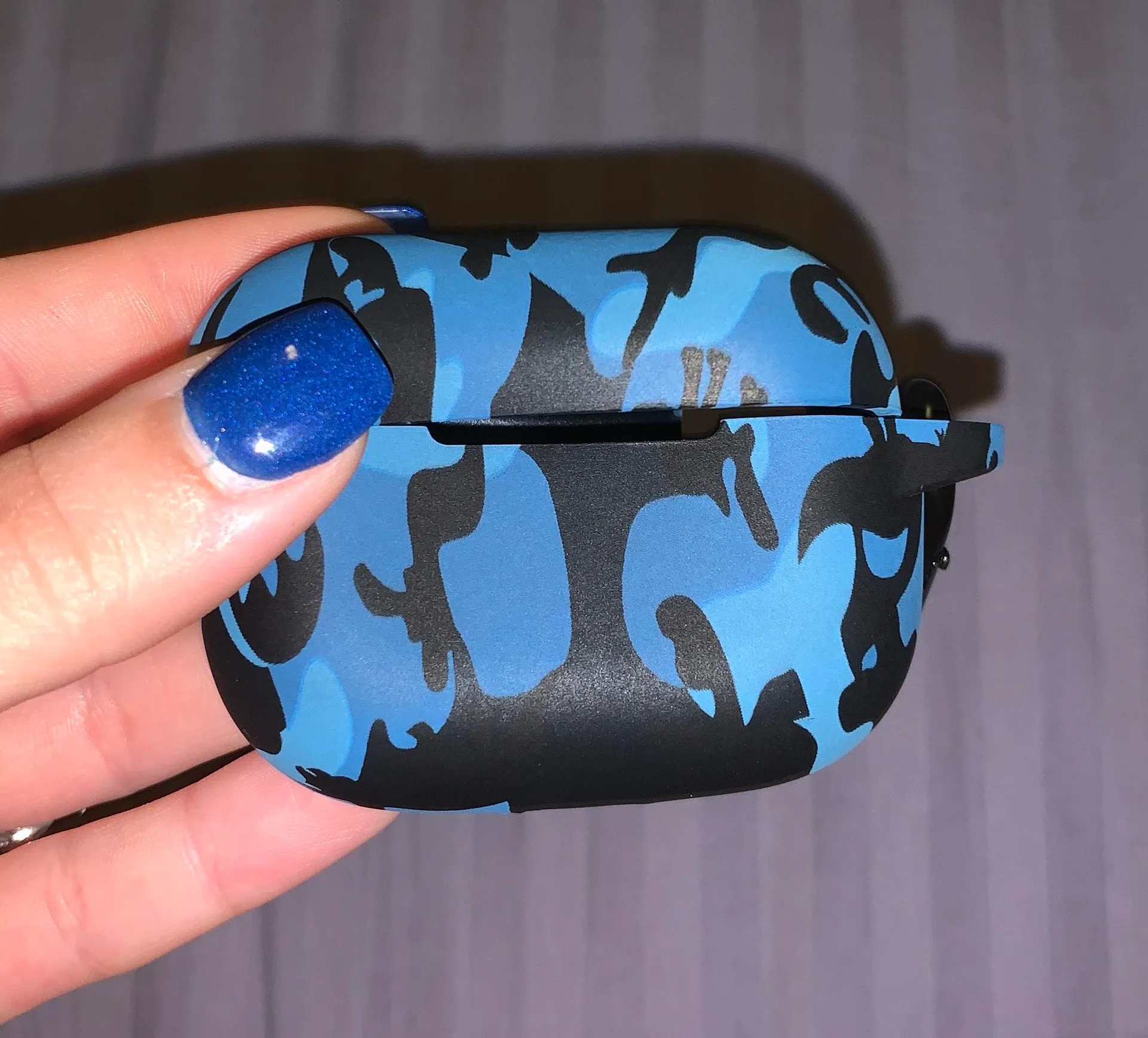 blue camo airpod case - Image 2