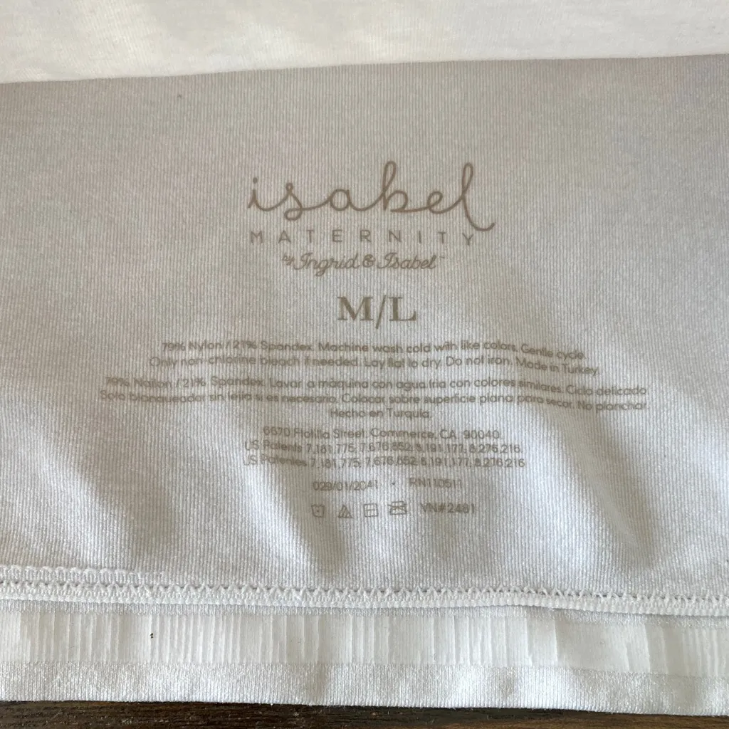 Isabel Maternity by Ingrid & Isabel Everyday Bellaband White size M/L - Image 2
