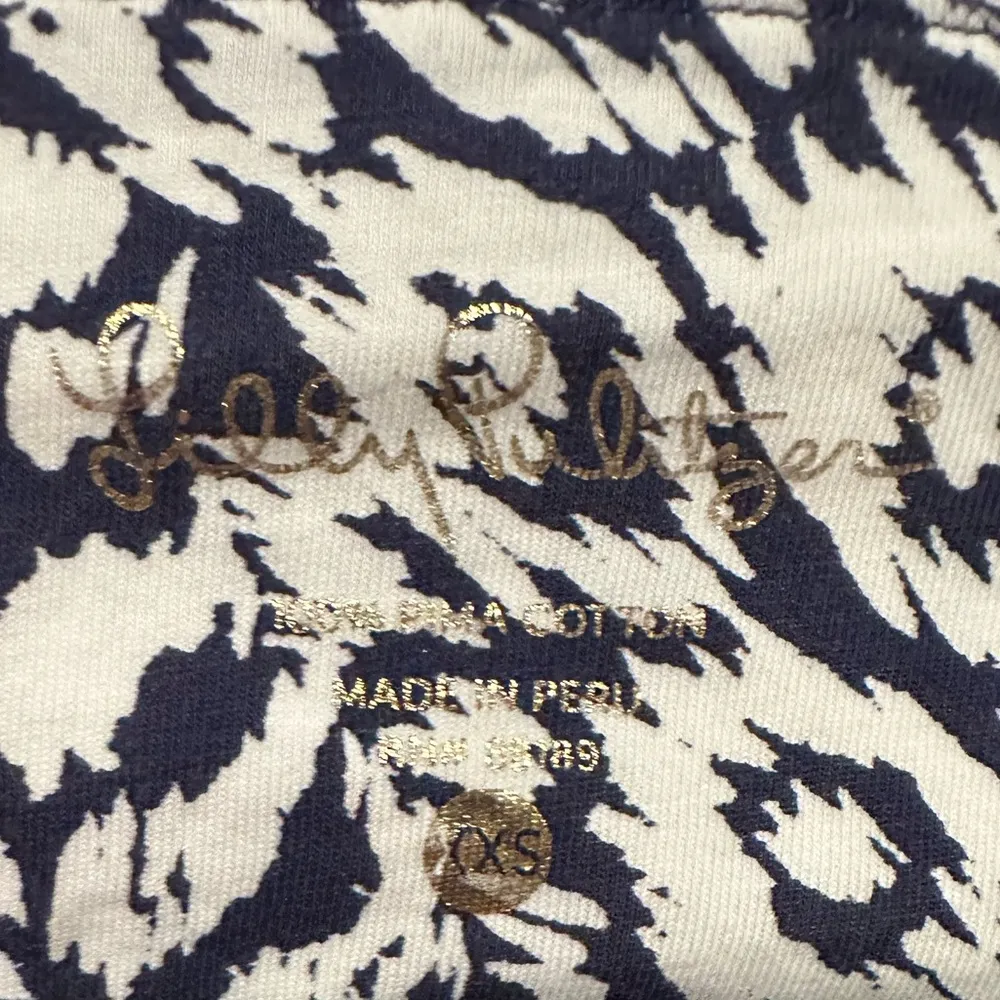 LILLY PULITZER HOLLEE PINEAPPLE PARTY ENGINEERED BLUE WHITE CUTOUT BACK DRESS - Image 8