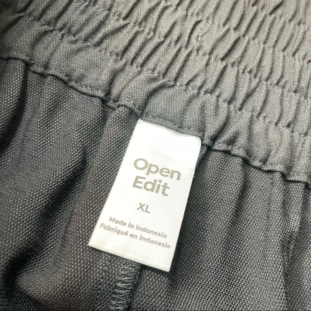 NWT Open Edit Wide Leg Cuffed Pants Drawstring Waist - Image 7