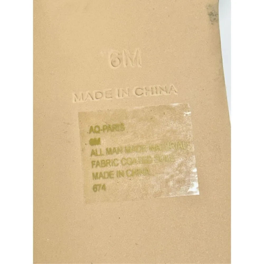 AQUA Sandals Womens Size 6 Embellished Open Toe Summer Slides NEW - Image 8