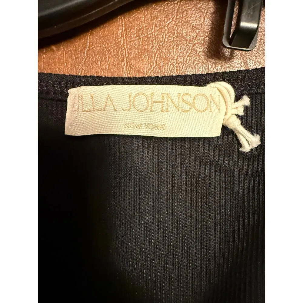 Ulla Johnson Tilda Black Mini Dress - XL - Puff Sleeve - Image 6