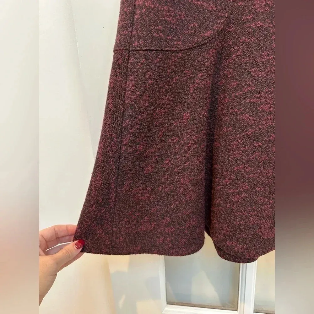 Lands End | Black & Pink Heavyweight Bell Flare Skirt Size S Small Retro Vibes - Image 5