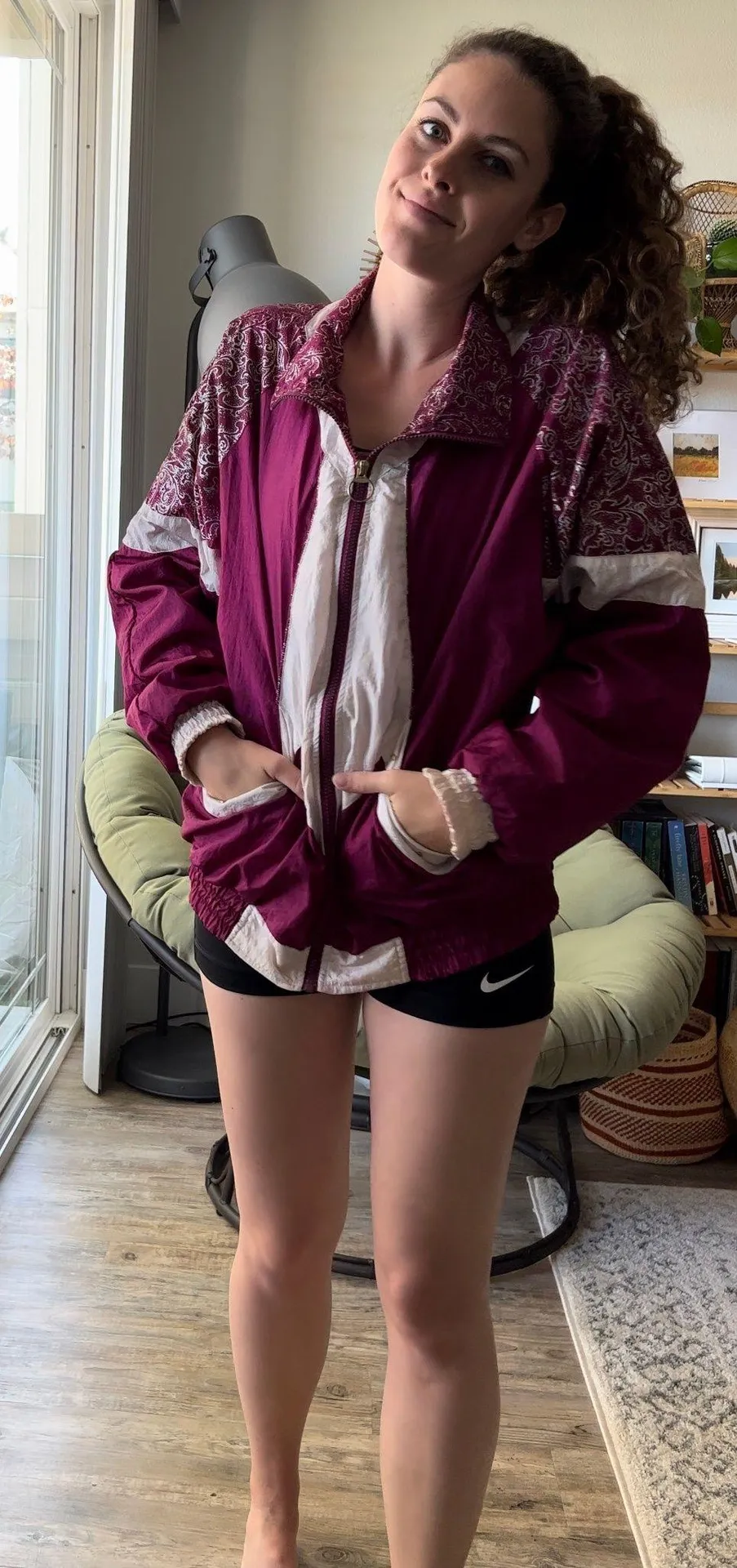 Vintage 80s Pink Windbreaker Size L - Image 8