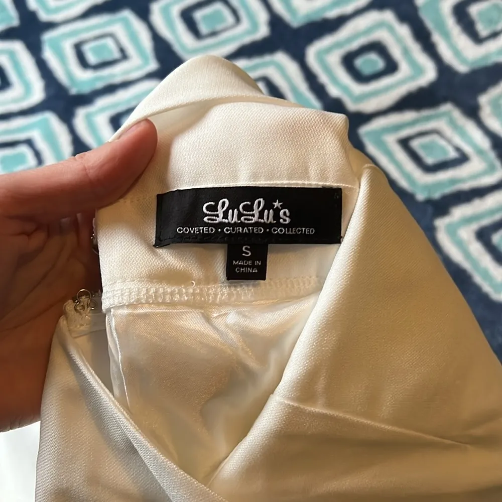 Flirting with Danger Cutout Ivory Dress - Image 7