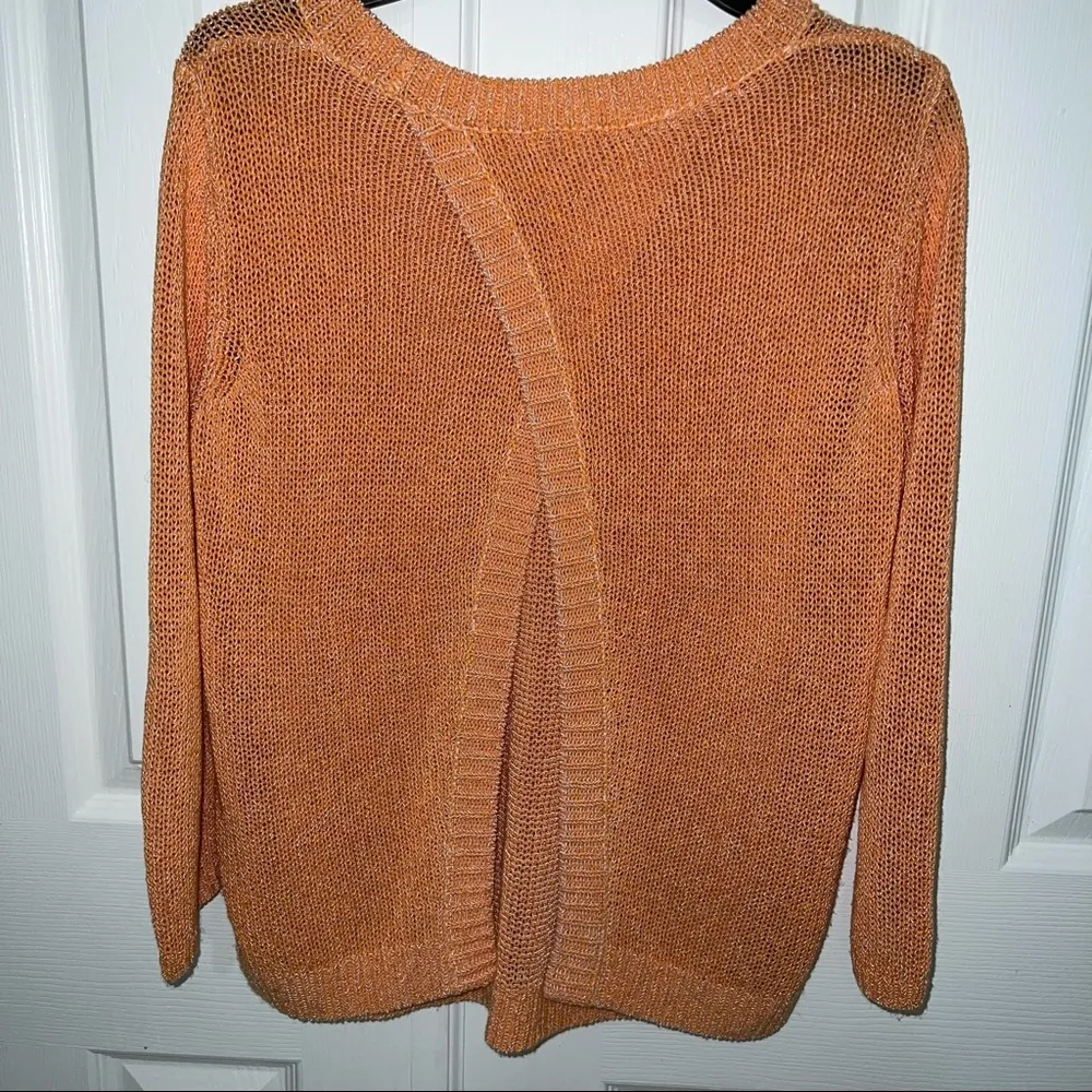 Club Monaco Split Open Back Sweater. Size M - Image 3
