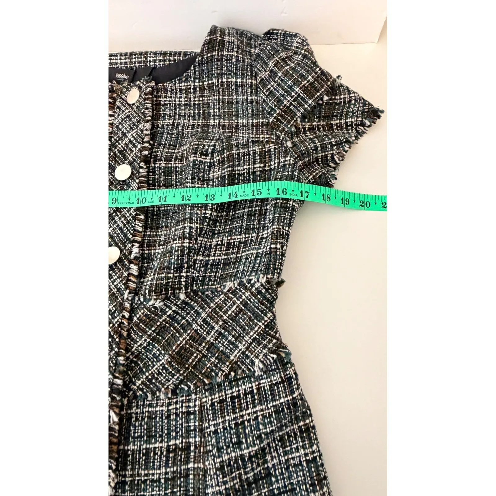 Mossimo Tweed Cropped Blazer Sz S Jacket Careerwear Office Siren Workwear - Image 10