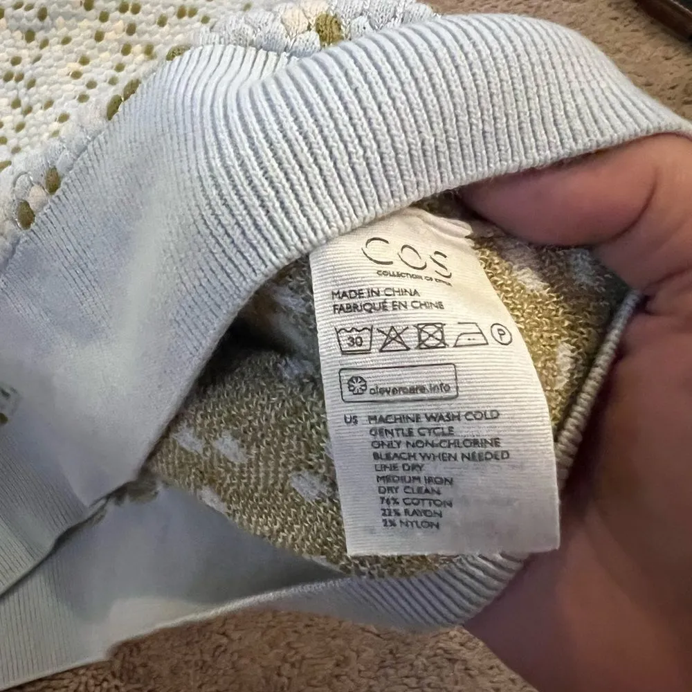 Cos special stitch knit sweater top small - Image 7
