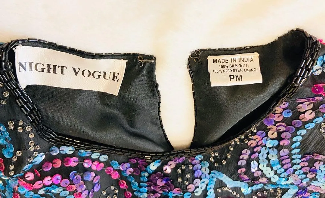 Black Sequin Dressy Top - Image 5