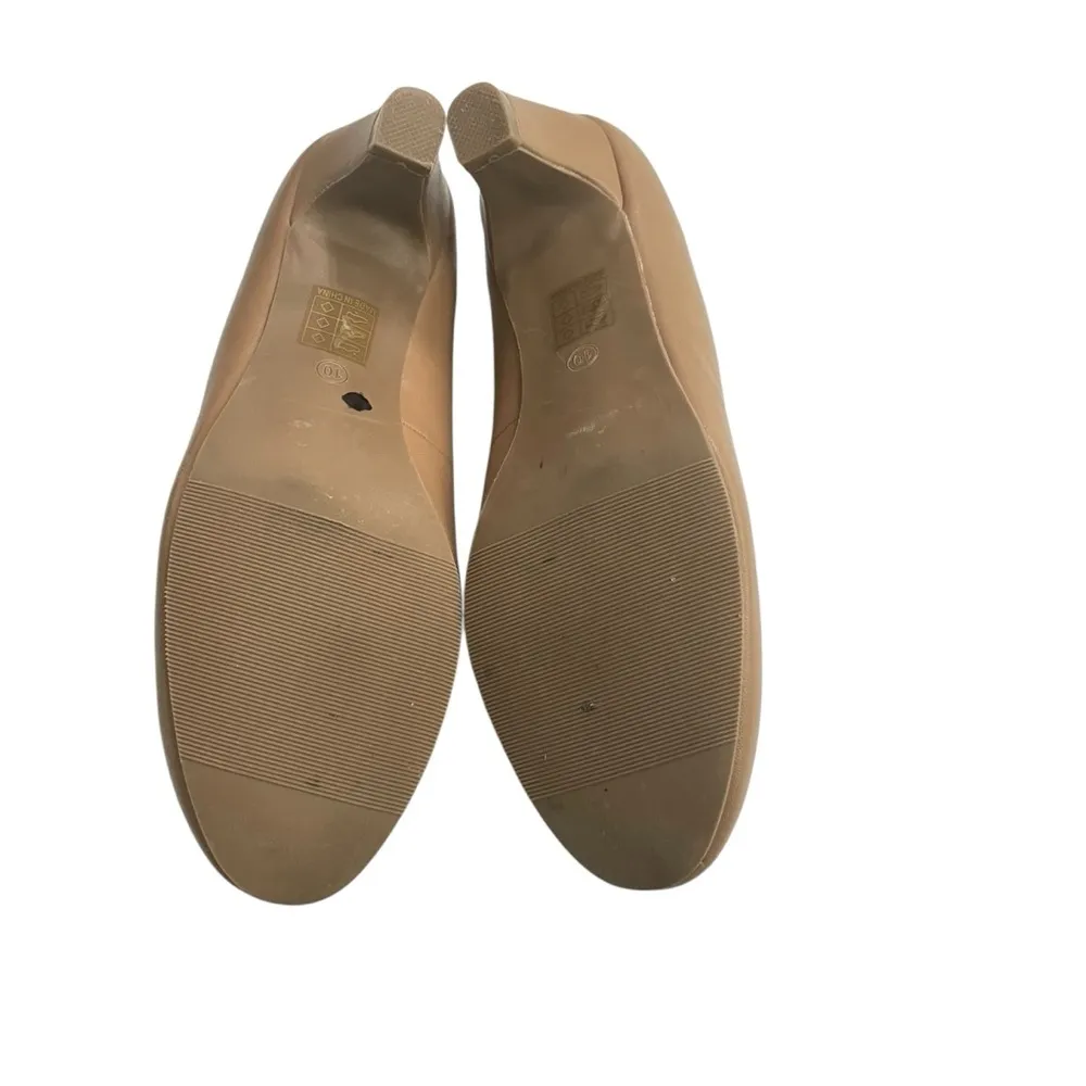 JC Tan Kitten Heels size 10. Office, Business Casual, Career. - Image 9