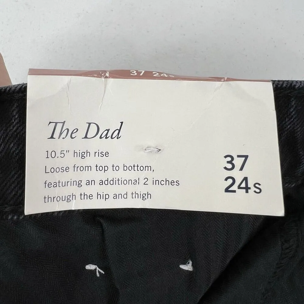 Abercrombie & Fitch Plus 24S Curve Love The Dad High Rise Jeans Black Loose NEW - Image 10