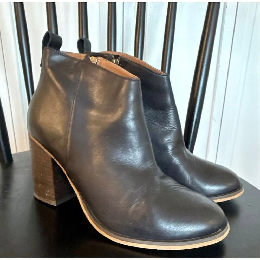 BP  black leather booties size 8 - Image 11