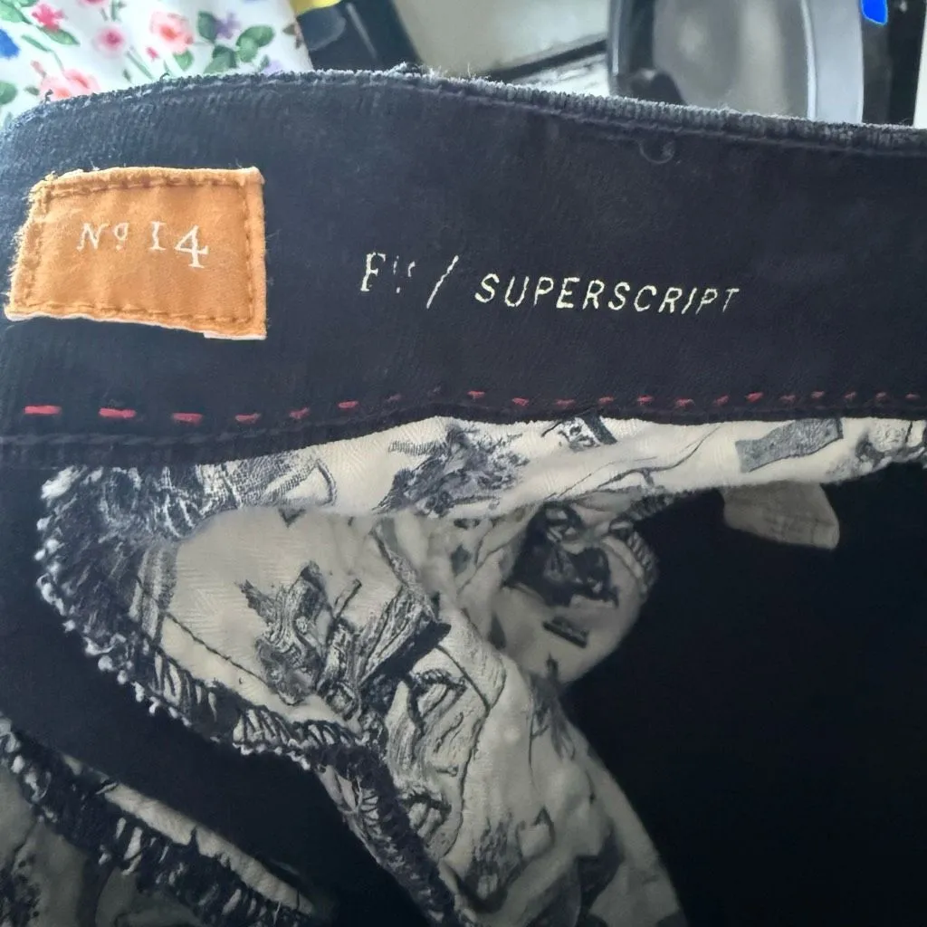 Pilcro and the Letterpress Anthropologie Women’s 14 Navy Corduroy Flare Pants - Image 5