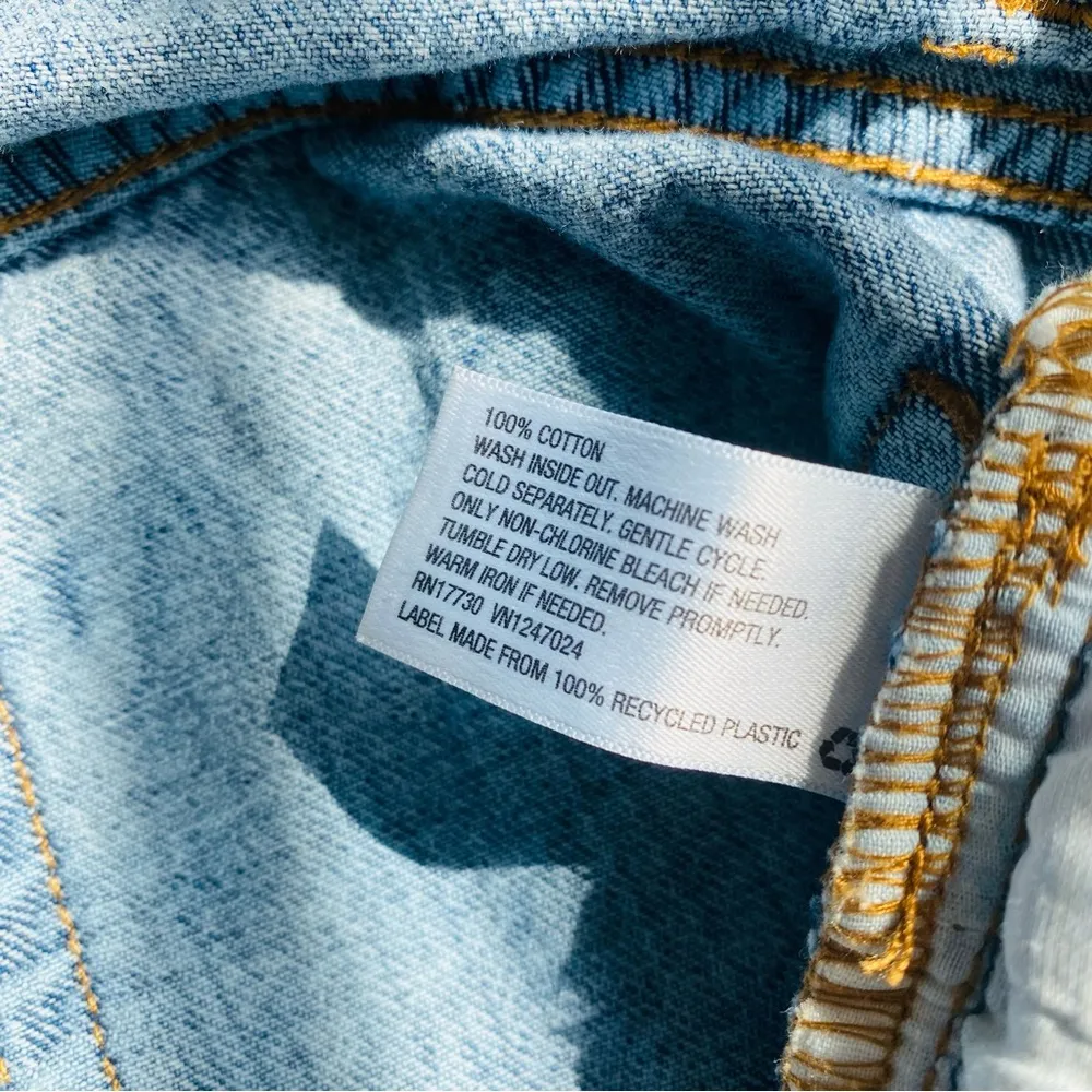 Wild Fable High Rise Denim Jean Shorts Blue Sz 0 - Image 9