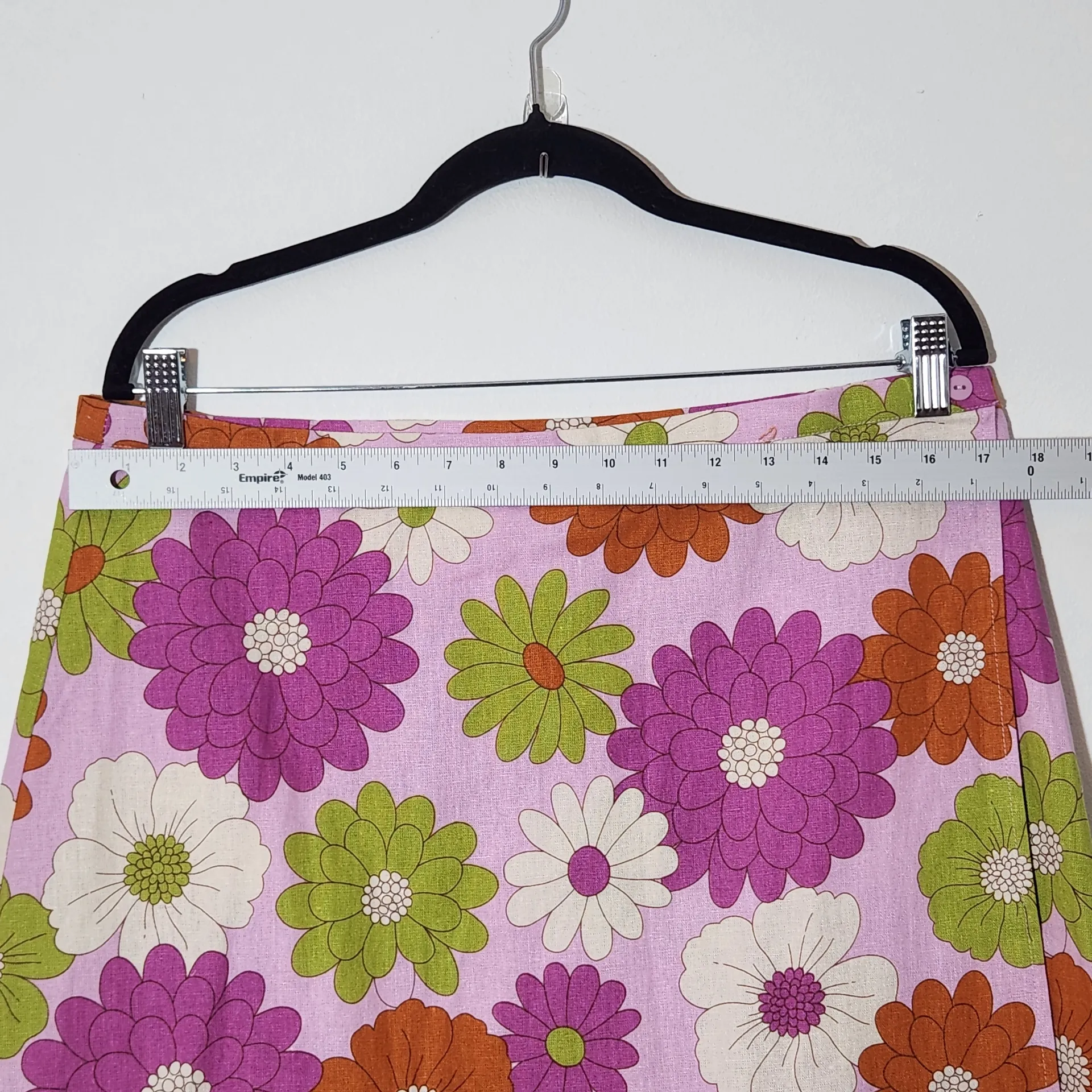 Princess Highway Linen Blend Pink Floral Wrap Mini Skirt Size 16 NWT - Image 6